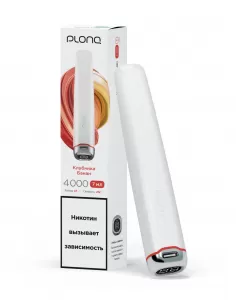Электронная сигарета Plonq Plus Pro Клубника Банан, 4000 затяжек