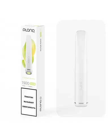 Электронная сигарета Plonq Plus Кислый Лимон, 1500 затяжек 