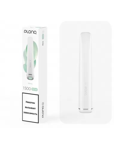 Электронная сигарета Plonq Plus Мята, 1500 затяжек 