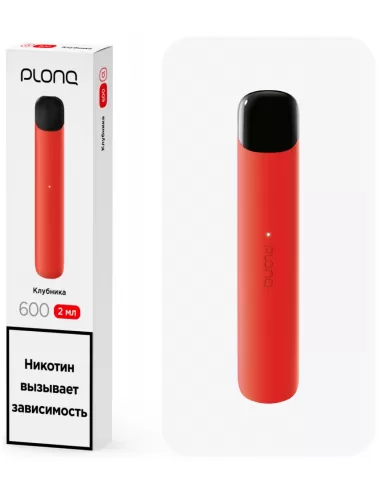 Электронная сигарета Plonq Alpha, со вкусом "Клубника"