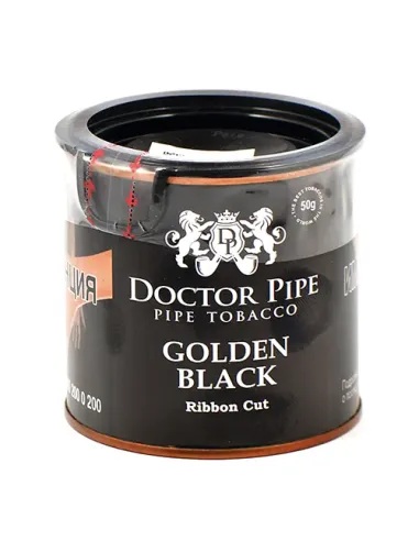 Трубочный табак Doctor Pipe Golden Black Ribbbon Cut 50 гр банка 