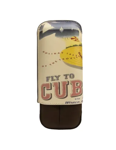 Футляр Fly To Cuba Bourbon на 2 сигары (Франция)