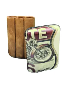 Футляр Route 66 Whiskey на 3 сигары (Франция) 2