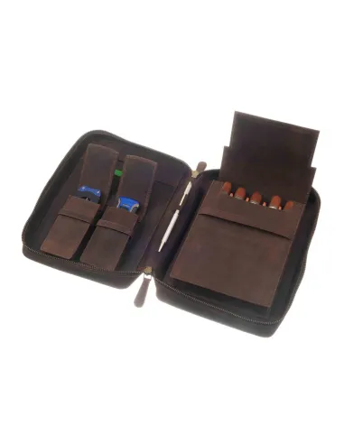 Cигарная сумка-хьюмидор P&A на 5 сигар C260 Buffalo 