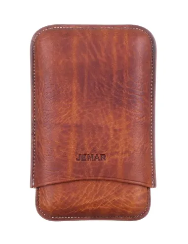 Чехол Jemar на 3 сигары, натуральная кожа - купить в интернет-магазине Havana Smoke