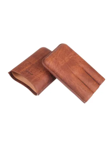 Чехол Jemar на 3 сигары, натуральная кожа - купить в интернет-магазине Havana Smoke