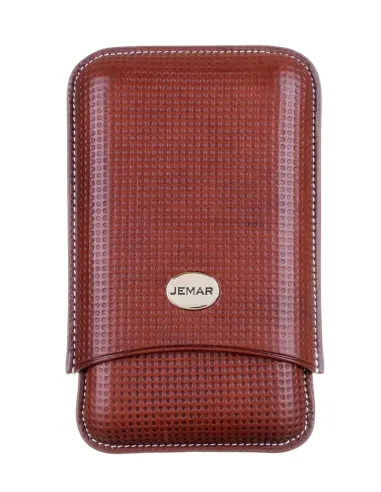 Чехол Jemar на 3 сигары, натуральная кожа - купить в интернет-магазине Havana Smoke