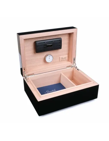 Хьюмидор Gentili Fumatore Argento на 50 сигар, Черный лак