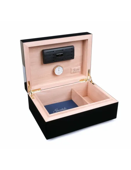 Хьюмидор Gentili Fumatore Dorato на 50 сигар, Черный лак