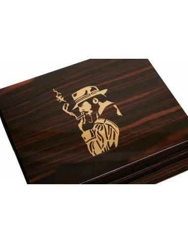 Хьюмидор Gentili Fumatore Dorato на 50 сигар, Эбеновое дерево