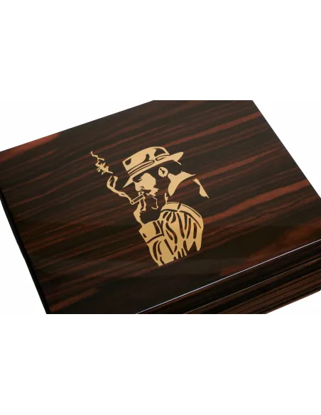 Хьюмидор Gentili Fumatore Dorato на 50 сигар, Эбеновое дерево