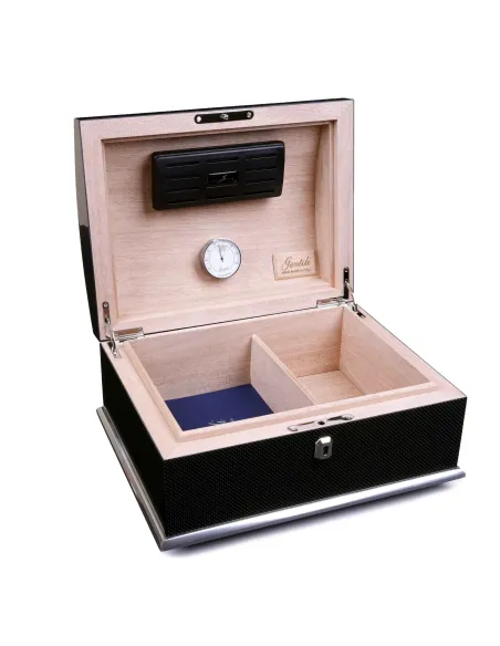 Хьюмидор Gentili Dome Top на 60 сигар, Карбон