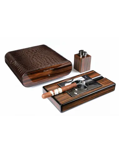 Набор сигарных аксессуаров Gentili SET-SV20-Croco-Dark