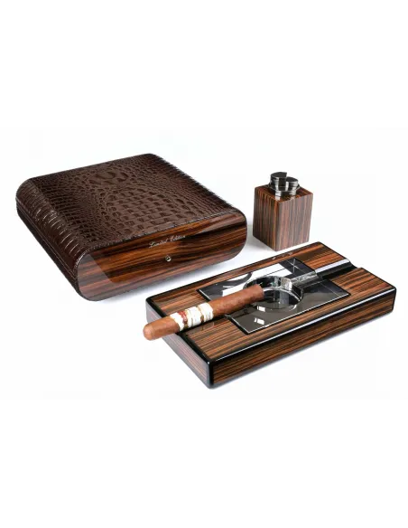 Набор сигарных аксессуаров Gentili SET-SV20-Croco-Dark