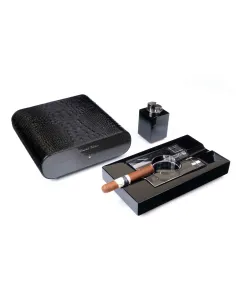 Набор сигарных аксессуаров Gentili SET-SV20-Croco-Black 2