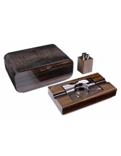 Набор сигарных аксессуаров Gentili SET-SV40-Croco-Dark