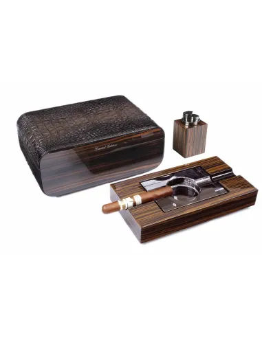 Набор сигарных аксессуаров Gentili SET-SV40-Croco-Dark