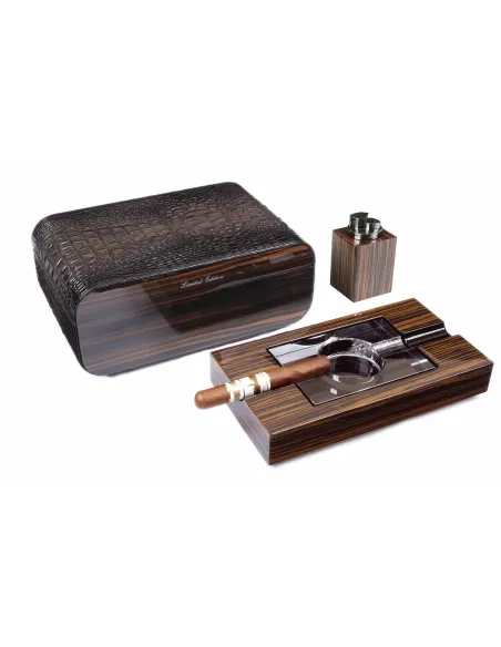 Набор сигарных аксессуаров Gentili SET-SV40-Croco-Dark
