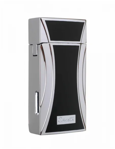 Зажигалка Caseti сигарная турбо, черная, с гильотиной CA285-1