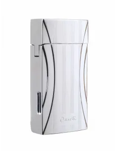 Зажигалка Caseti сигарная турбо, серебристая, с гильотиной CA285-4