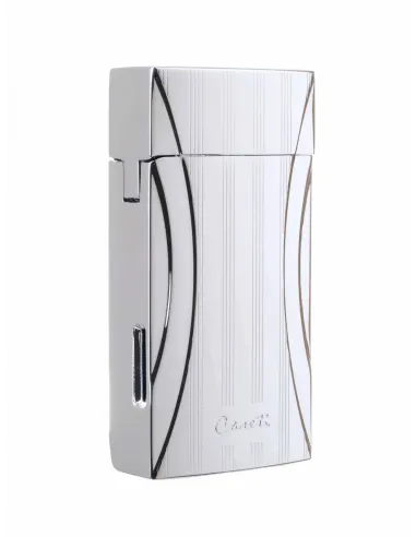 Зажигалка Caseti сигарная турбо, серебристая, с гильотиной CA285-4