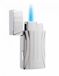 Зажигалка Caseti сигарная турбо, серебристая, с гильотиной CA285-4 2