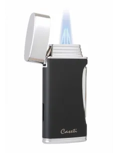 Зажигалка Caseti сигарная турбо (двойное пламя), черная CA583-1 2