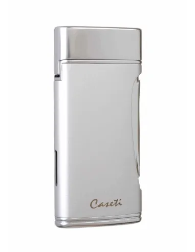 Зажигалка Caseti сигарная турбо (двойное пламя), серебристая CA583-3