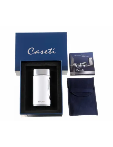 Зажигалка Caseti сигарная турбо (двойное пламя), серебристая CA583-3