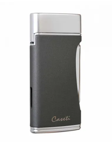 Зажигалка Caseti сигарная турбо (двойное пламя), серая CA583-4