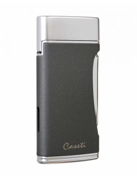 Зажигалка Caseti сигарная турбо (двойное пламя), серая CA583-4
