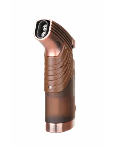 Зажигалка сигарная Honest, двойное пламя, с пробойником, бронза 776-Bronze