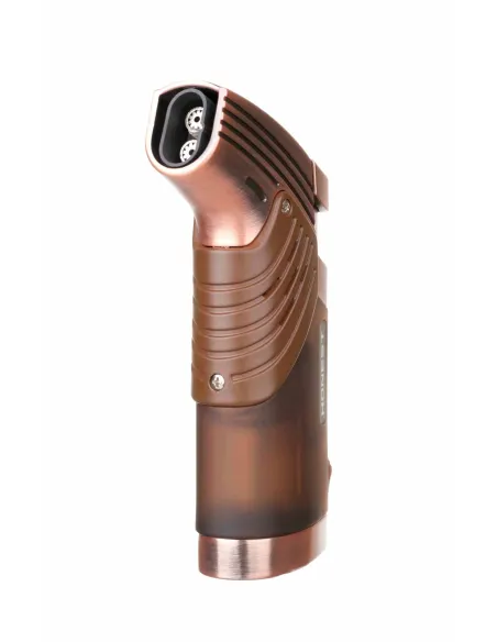 Зажигалка сигарная Honest, двойное пламя, с пробойником, бронза 776-Bronze