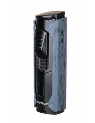 Зажигалка сигарная Honest, четверное пламя, с пробойником, черная 781-Black