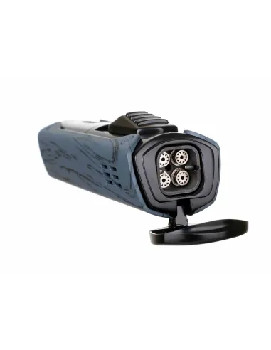 Зажигалка сигарная Honest, четверное пламя, с пробойником, черная 781-Black