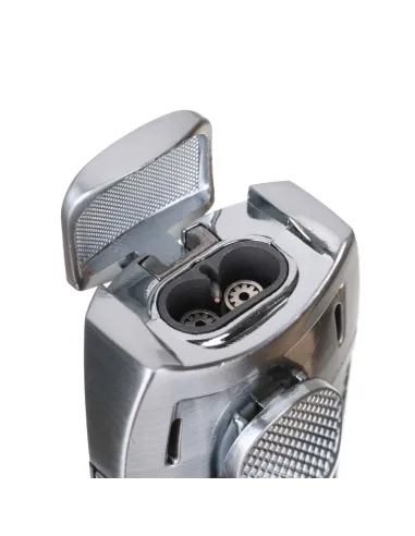 Зажигалка сигарная Passatore, двойное пламя, хром 234-525