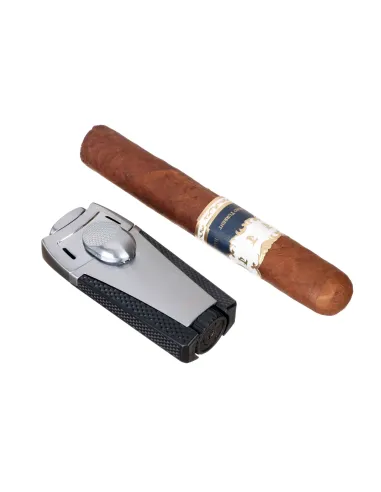 Зажигалка сигарная Passatore, двойное пламя, хром 234-525