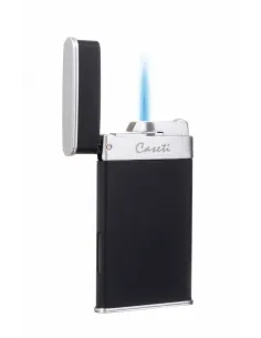 Зажигалка Caseti турбо, тонкая, черная CA418-2 2