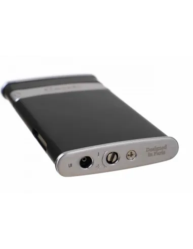 Зажигалка Caseti турбо, тонкая, черная CA418-2