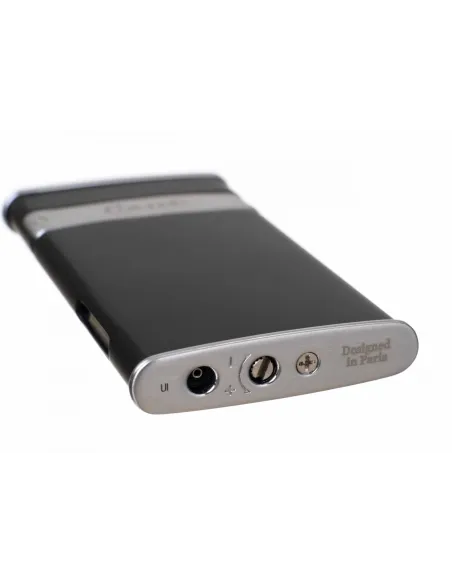 Зажигалка Caseti турбо, тонкая, черная CA418-2
