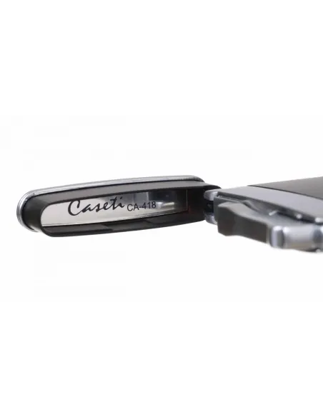 Зажигалка Caseti турбо, тонкая, черная CA418-2