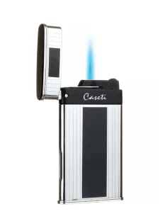 Зажигалка Caseti турбо, тонкая, серебристая CA418-3 2