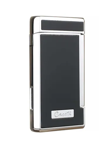 Зажигалка Caseti сигарная, турбо (двойное пламя), черная CA437-1