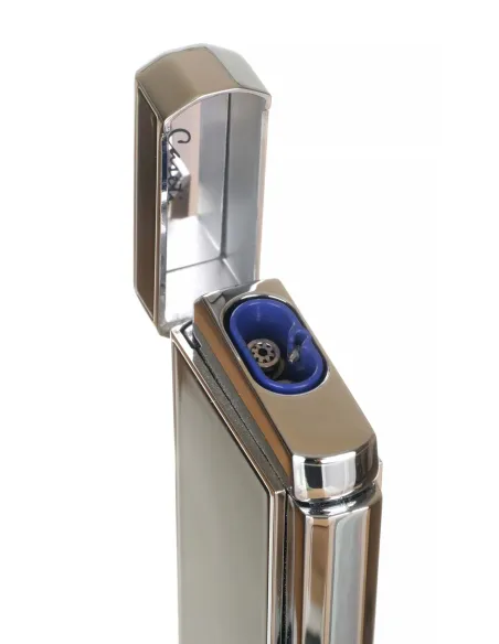 Зажигалка Caseti сигарная, турбо (двойное пламя), черная CA437-1