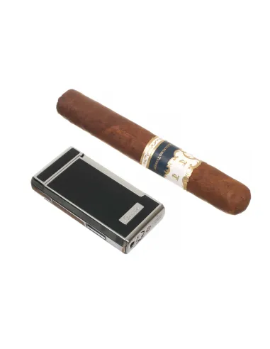 Зажигалка Caseti сигарная, турбо (двойное пламя), черная CA437-1