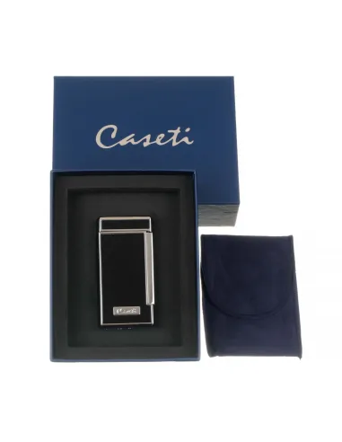 Зажигалка Caseti сигарная, турбо (двойное пламя), черная CA437-1