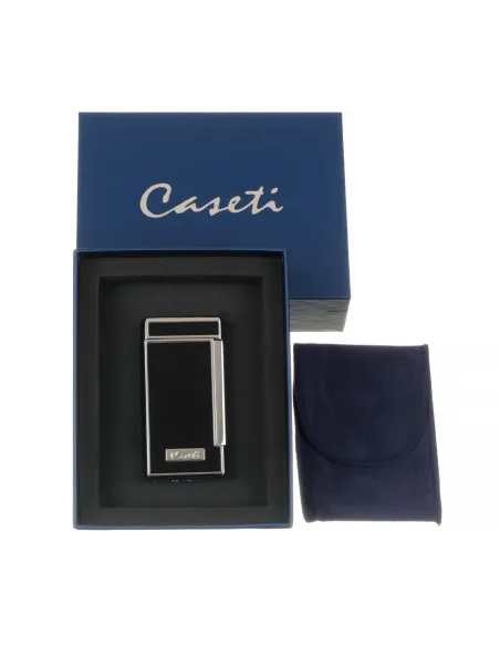 Зажигалка Caseti сигарная, турбо (двойное пламя), черная CA437-1