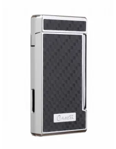 Зажигалка Caseti сигарная, турбо (двойное пламя), черная CA437-4