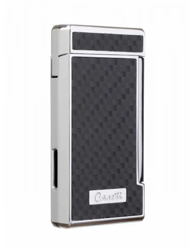Зажигалка Caseti сигарная, турбо (двойное пламя), черная CA437-4