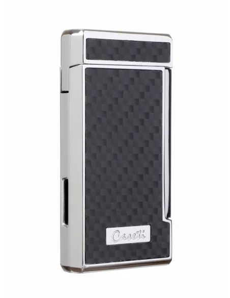 Зажигалка Caseti сигарная, турбо (двойное пламя), черная CA437-4